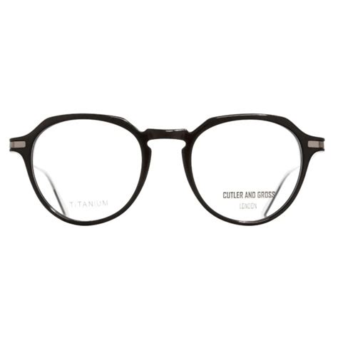 Cutler and Gross 1302 2 Eyeglasses in Black .